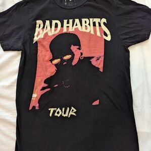 Nev Bad Habits Tour with Concert Cities on Back Small
